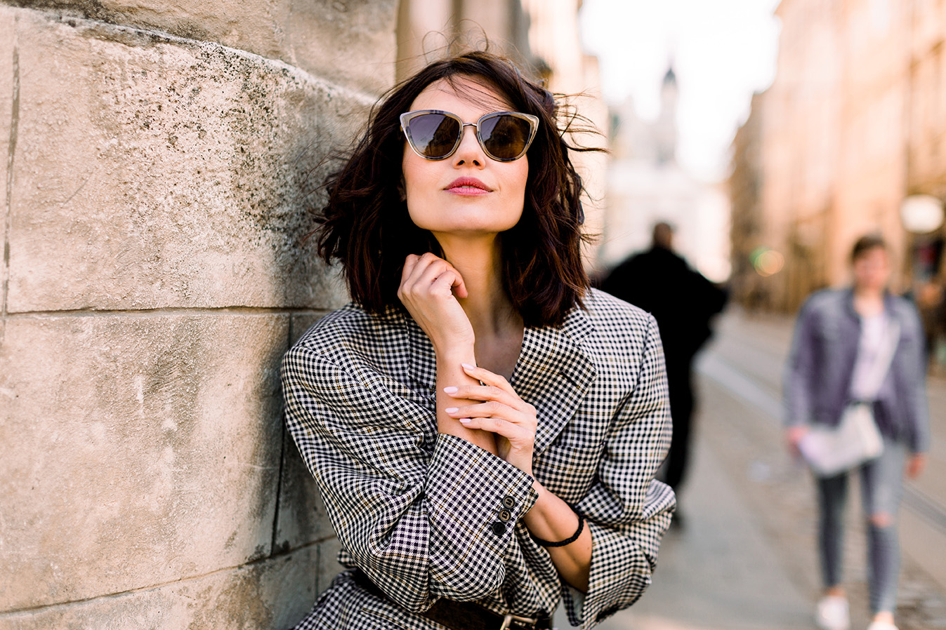 Sonnebrille Frau mit Sonnenbrille